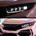 HCMOTIONZ 2016-2021 HONDA CIVIC ROTAÇÃO FRONTLAMPS FRONTAL